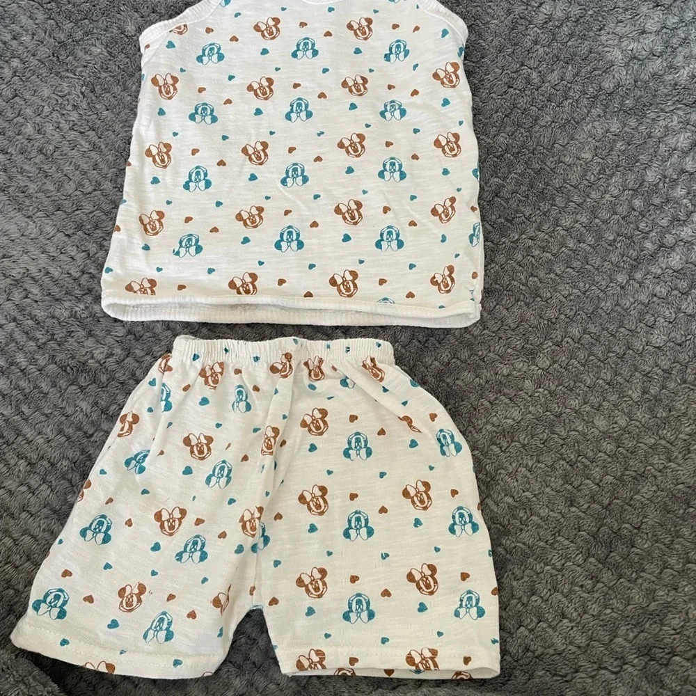 Organic cotton Kids Pajama Set 6-9 months summer sets bundle